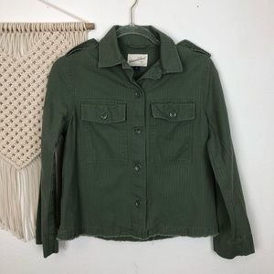 Universal Thread Green Cropped Jacket Size XS